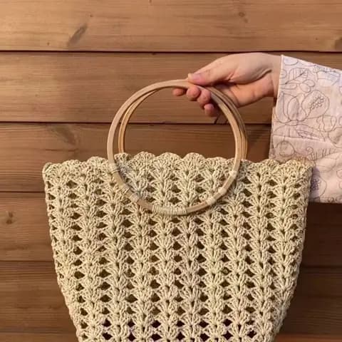 کیف خوشه دست چوبی